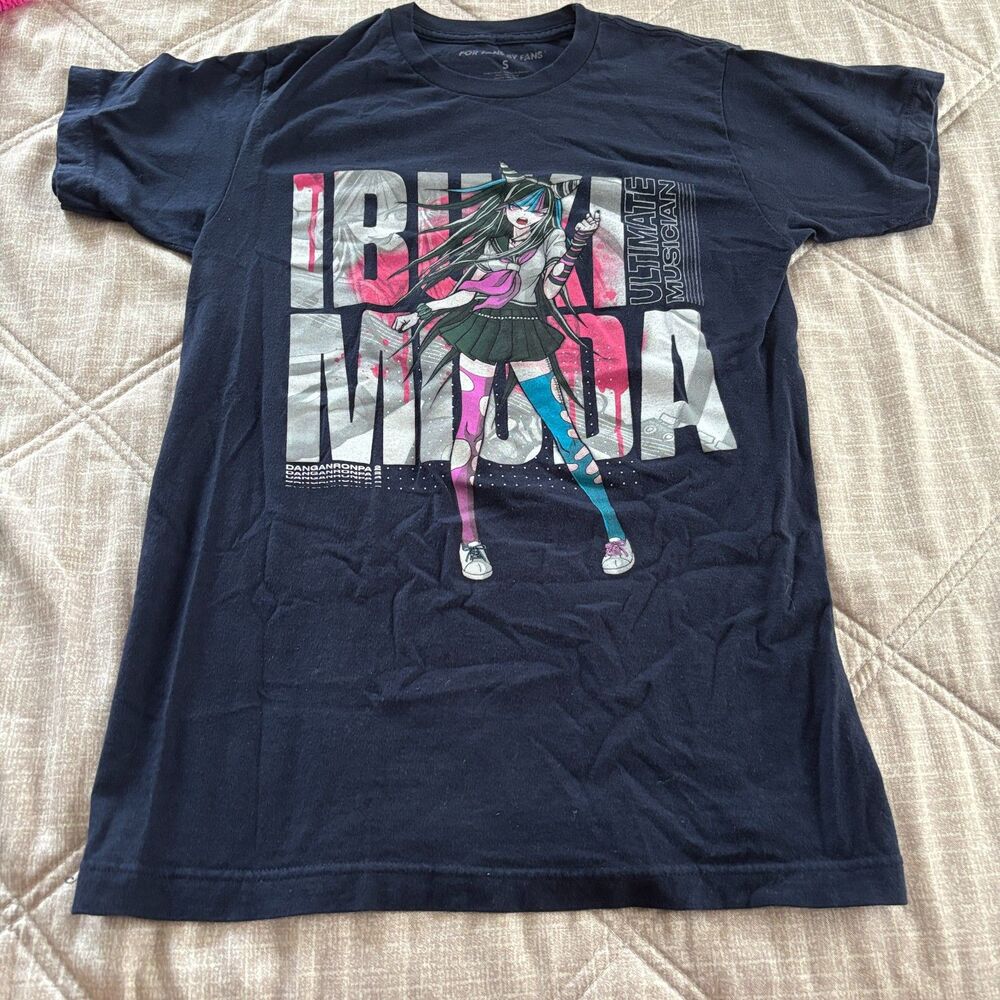 Official Danganronpa 2 Ibuki Mioda Ultimate Musician Graphic T-Shirt Black Small